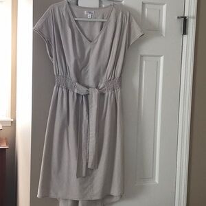 Morgan Taylor Light Gray Midi Dress